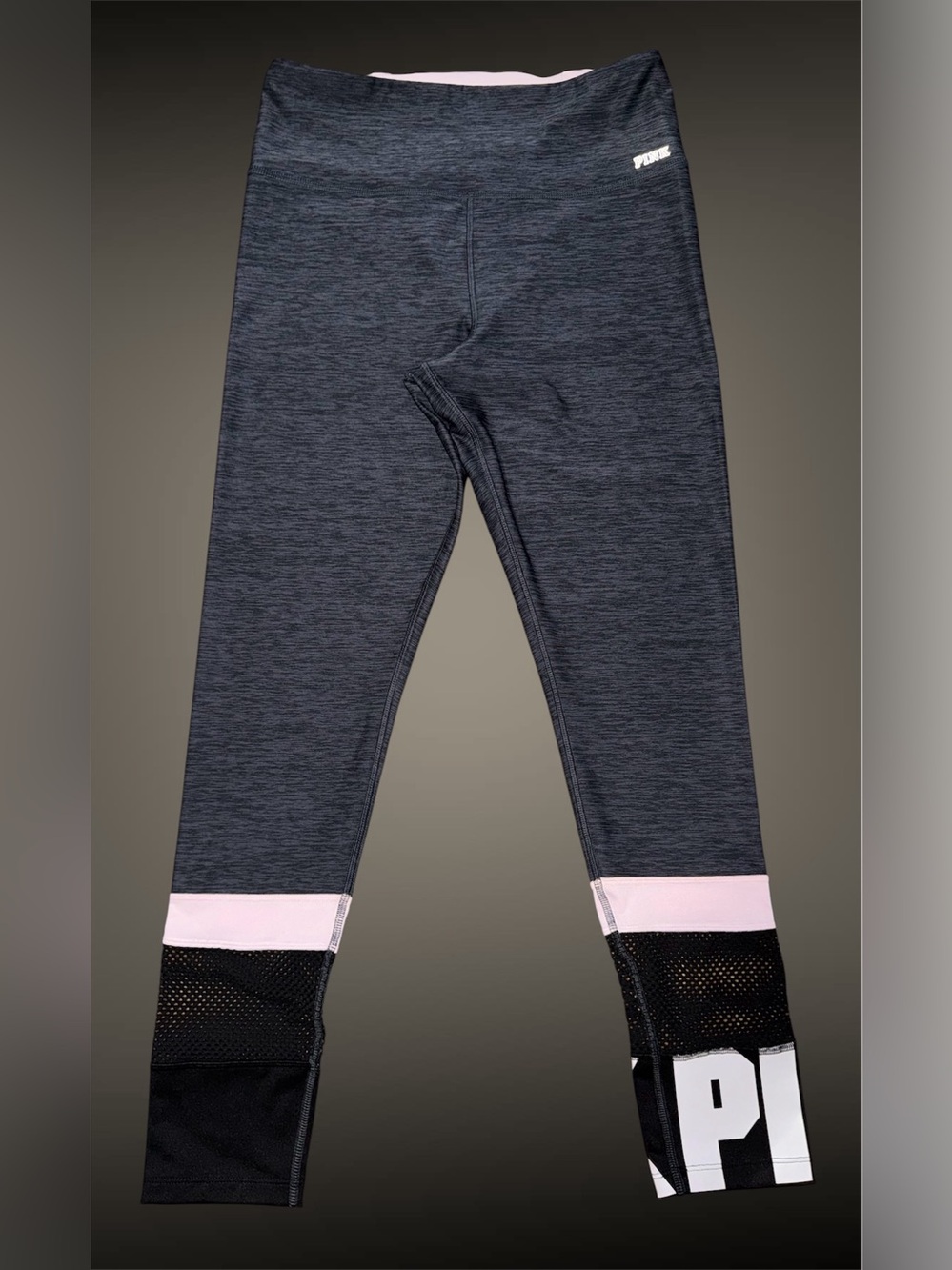 Victoria's Secret PINK Ultimate High-Waist Colorblock Mesh Leggings size L